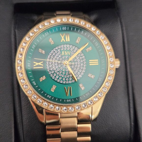 JBW Mondrian Women's Green Dial Diamond Watch - Picture 1 of 9